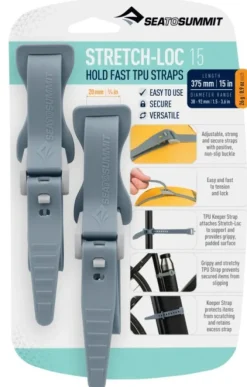 Sea to Summit Preppaus Ja Varustautuminen^Strap Stretch-Loc TPU 20x375 mm 2-pack Dusk