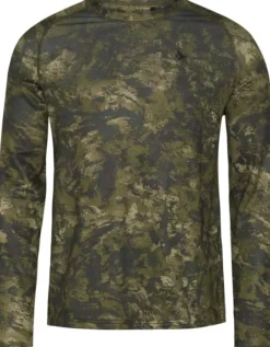 Seeland Active Camo L/S T-Shirt Invis Green| T-paidat Ja Pikeepaidat