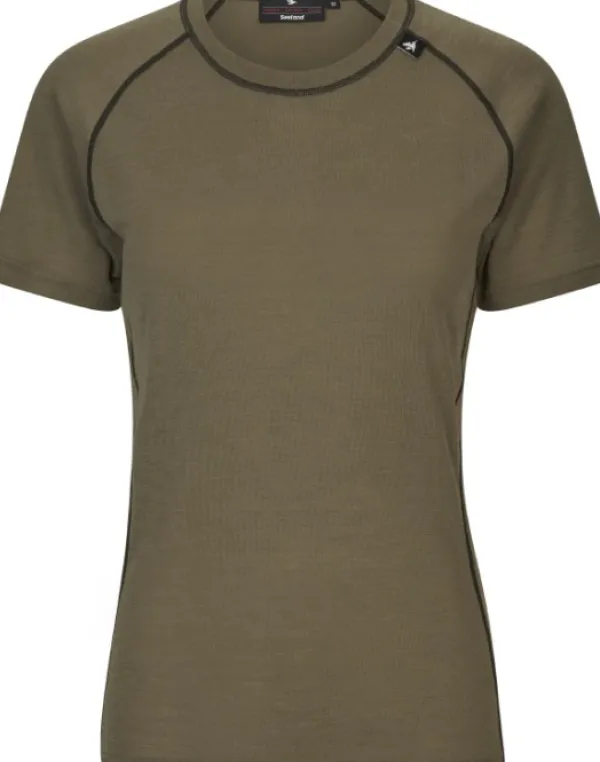 Seeland Apex Aia Merino T-Shirt Women Covert Green| T-paidat Ja Pikeepaidat