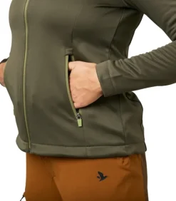 Seeland Metsästysliivit/Fleeceliivit^Emily Fleece Women naisten fleecetakki, Pine Green