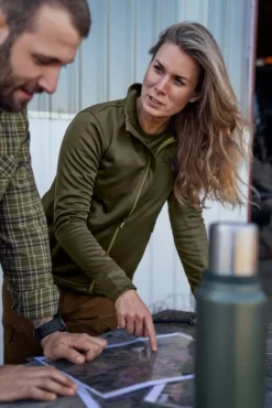 Seeland Metsästysliivit/Fleeceliivit^Emily Fleece Women naisten fleecetakki, Pine Green