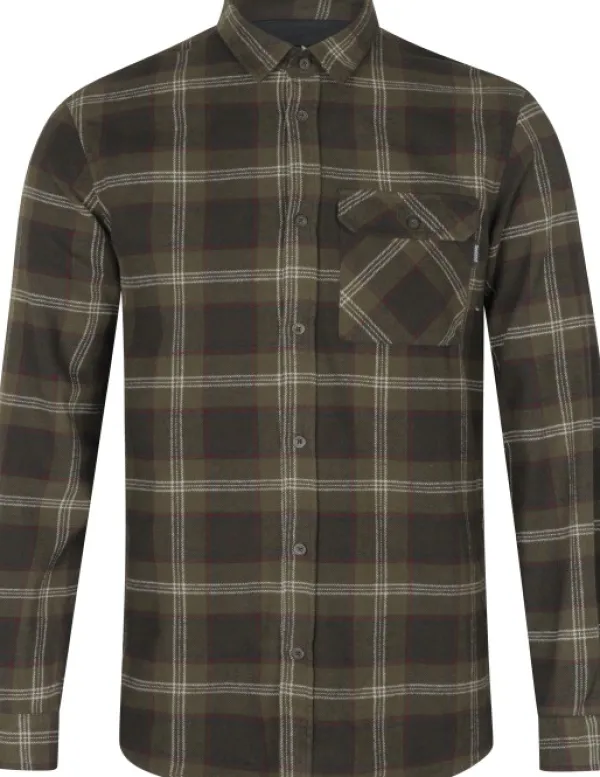 Seeland Metsästyspaidat^Glen Flannel Shirt paita, Pine Green Check