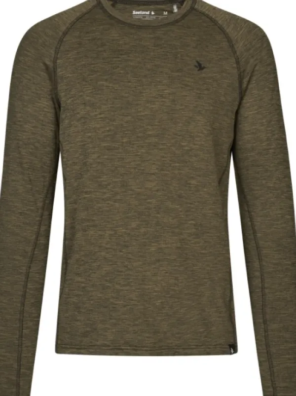 Seeland T-paidat Ja Pikeepaidat^Peak T-Shirt Military Olive Melange