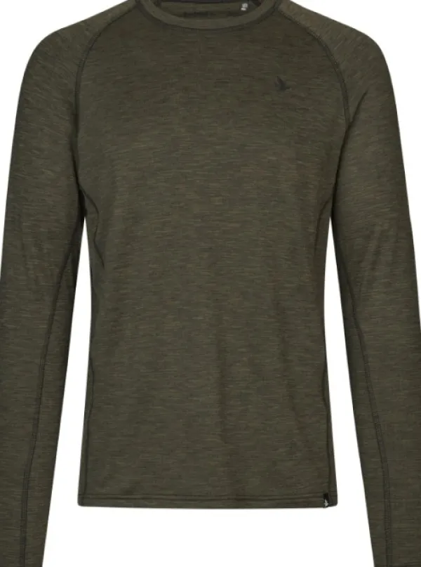 Seeland Peak T-Shirt Pine Green Melange| T-paidat Ja Pikeepaidat