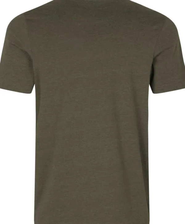Seeland That Time T-shirt t-paita, Pine Green Melange| Metsästysliivit/Fleeceliivit