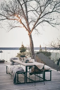 Shepherd of Sweden Makuupussilakanat, peitot ja retkityynyt^Visby lampaantalja, 100x60 cm, Natur