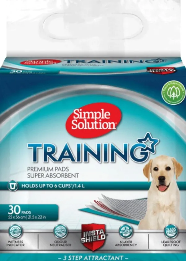 Simple Solution Training Premium Pads pennun lattiasuojat, 30 kpl| Koiranpentujen Tarvikkeet