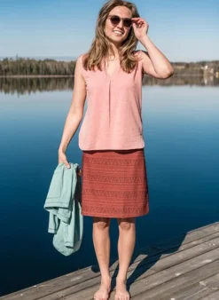 Skhoop Frideborg Knee Skirt Navy| Tunikat, Mekot Ja Hameet