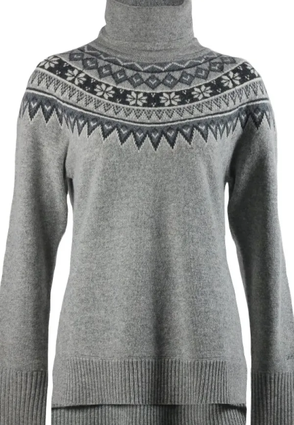 Skhoop Pitkähihaiset Paidat^Scandinavian Roll Neck neulepusero, harmaa