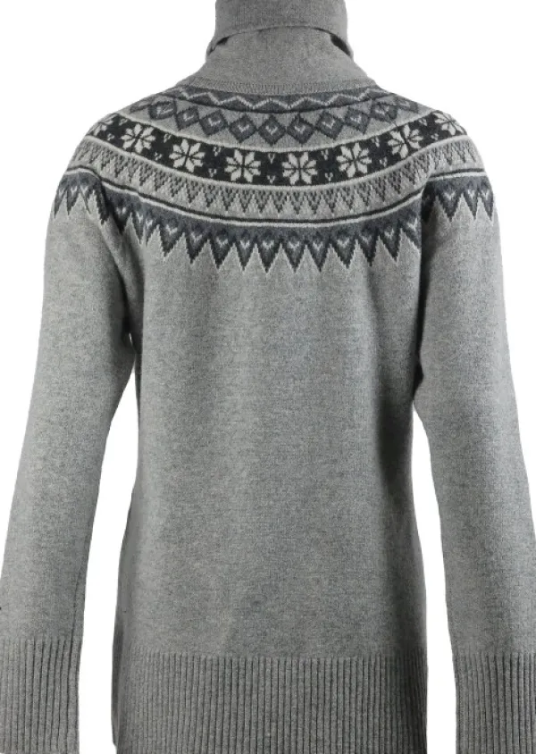 Skhoop Pitkähihaiset Paidat^Scandinavian Roll Neck neulepusero, harmaa