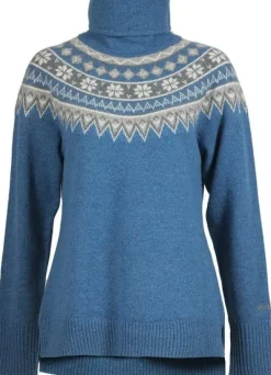 Skhoop Scandinavian Roll Neck villapaita, Blue Denim| Pitkähihaiset Paidat