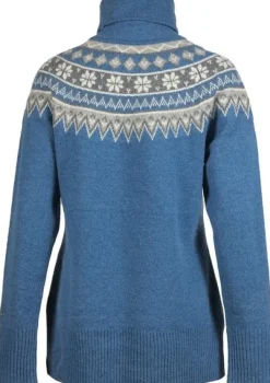 Skhoop Scandinavian Roll Neck villapaita, Blue Denim| Pitkähihaiset Paidat