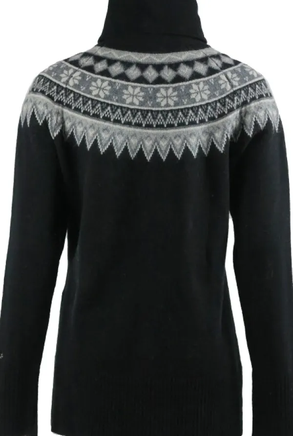 Skhoop Scandinavian Roll Neck villapaita, musta| Pitkähihaiset Paidat