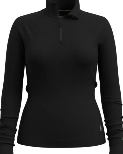 Smartwool Classic Thermal Merino 1/4 Zip + Bottom naisten kerrasto, musta| Kerrastopaidat