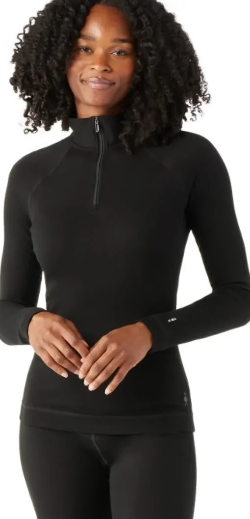 Smartwool Classic Thermal Merino 1/4 Zip + Bottom naisten kerrasto, musta| Kerrastopaidat