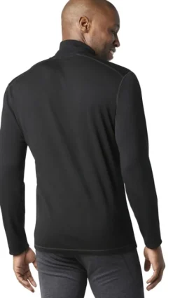 Smartwool Classic Thermal Merino 1/4 Zip merinokerrasto, musta| Pitkähihaiset Paidat