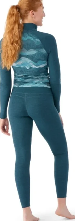 Smartwool Classic Thermal Merino Bottom naisten kerrastohousut, petrooli| Kerrastohousut