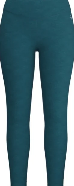 Smartwool Classic Thermal Merino 1/4 Zip naisten merinokerrasto, petrooli| Pitkähihaiset Paidat