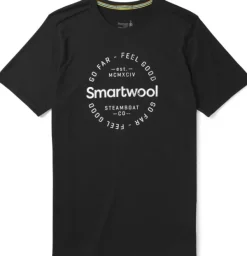 Smartwool MS150 Go Far Feel Good Tee t-paita, musta| T-paidat Ja Pikeepaidat
