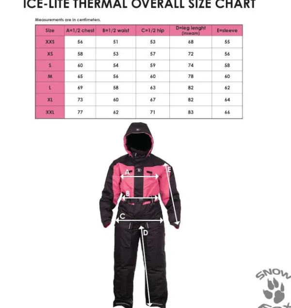 SnowFox Kalastusvaatteet Ja Asusteet^Snow Fox Ice-Lite naisten lämpöhaalari, musta/pinkki