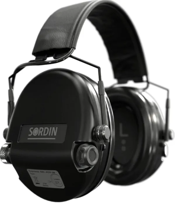 Sordin Kuulosuojaimet^Supreme MIL Aux Slim Headband kuulosuojaimet, Black