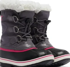 Sorel Lasten Kengät^Kids Yoot Pac Nylon WaterProof lasten talvikenkä, pinkki/musta