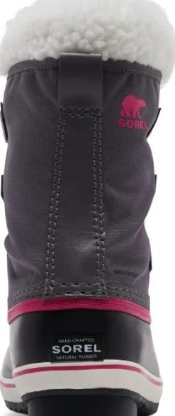 Sorel Lasten Kengät^Kids Yoot Pac Nylon WaterProof lasten talvikenkä, pinkki/musta