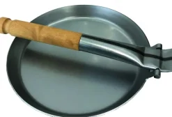 Stabilotherm  Stabilotherm-paistinpannu taittuvalla puukahvalla, 21 cm| Avotulelle