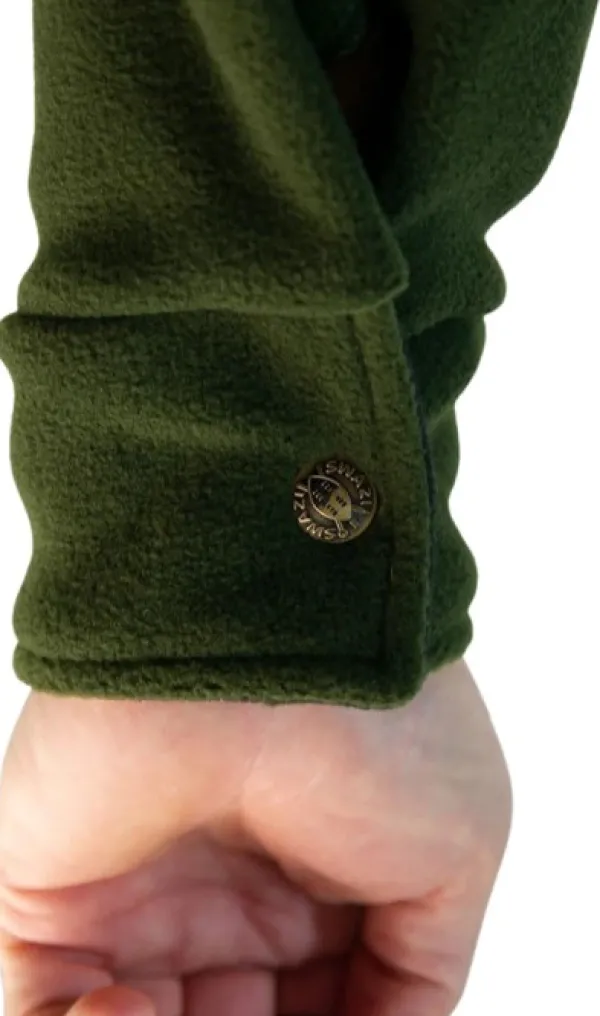 Swazi Back 40 fleecetakki, tummanvihreä| Kalastusvaatteet