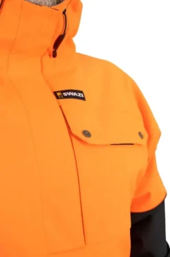 Swazi Huron Anorak anorakki, oranssi/musta| Koiranohjaajan Vaatteet