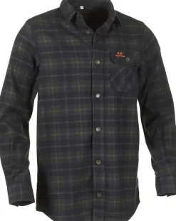 Swedteam Crest Shirt vuorillinen paita, Forest Green| Metsästyspaidat