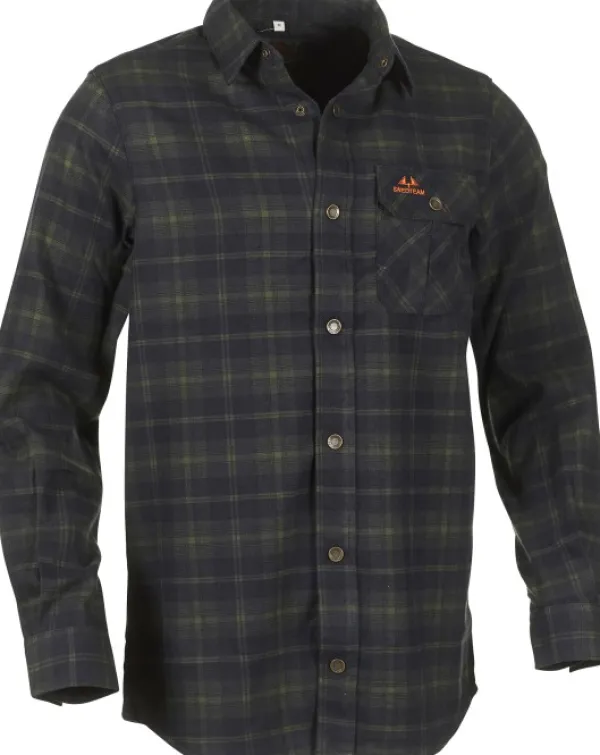 Swedteam Crest Shirt vuorillinen paita, Forest Green| Metsästyspaidat