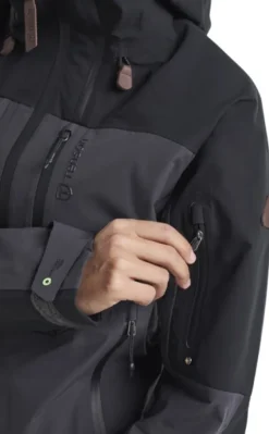 Tenson Kuori- Ja Sadetakit^Himalaya Shell Jacket naisten kuoritakki, Pirate Black