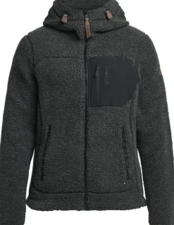 Tenson Himalaya Teddy Fleece Hood naisten fleecetakki, Pirate Black| Hupparit, Fleecet Ja Välipaidat