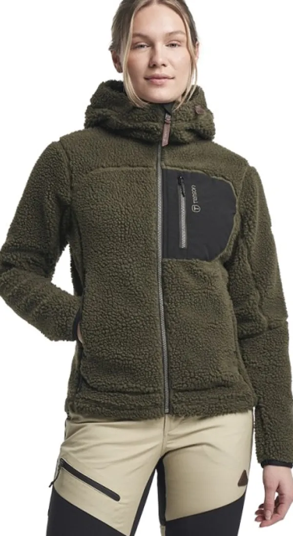 Tenson Hupparit, Fleecet Ja Välipaidat^Himalaya Teddy Fleece Hood naisten fleecetakki, Grape leaf