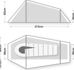 Terra Nova Coshee Micro teltta 1 hengelle| Bivy-pussit