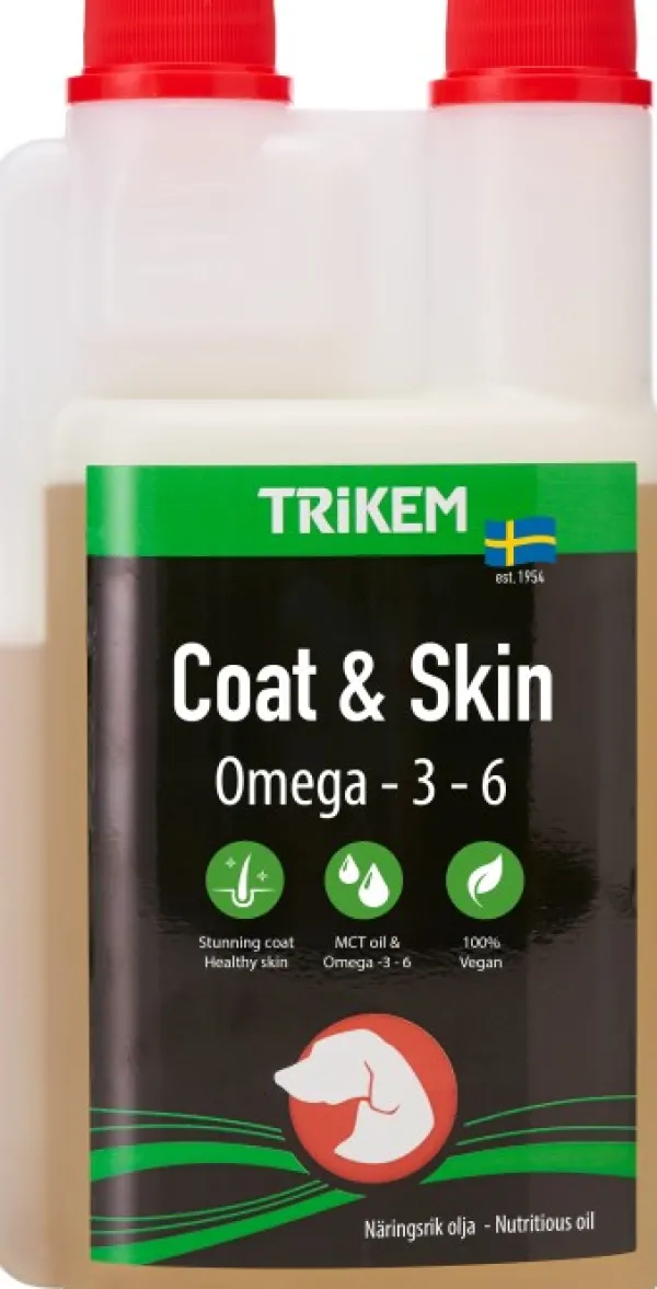Trikem Dog Ravintolisät/Turkinhoito^Trikem Working Dog Coat & Skin öljy, 500 ml