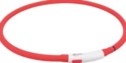 Trixie Vilkkuvalot Ja Huomiotuotteet^Flash Light Ring USB valopanta, XS - XL, punainen
