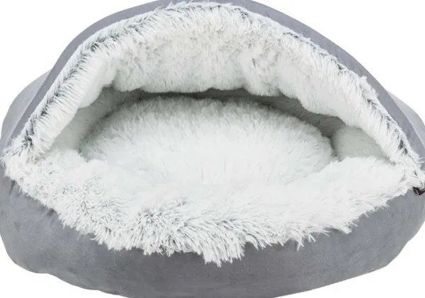 Trixie Koiranpedit^Harvey Igloo koiran luolapeti, Ø70 cm, harmaa/valkoinen