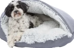 Trixie Koiranpedit^Harvey Igloo koiran luolapeti, Ø70 cm, harmaa/valkoinen