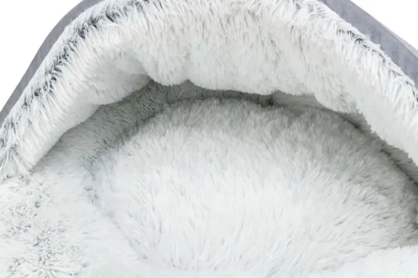 Trixie Koiranpedit^Harvey Igloo koiran luolapeti, Ø70 cm, harmaa/valkoinen