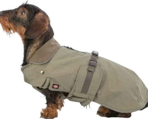 Trixie Talvitakit^Hermy 2 in 1 Dachshund koiran takki, 33-38 cm, Olive Green