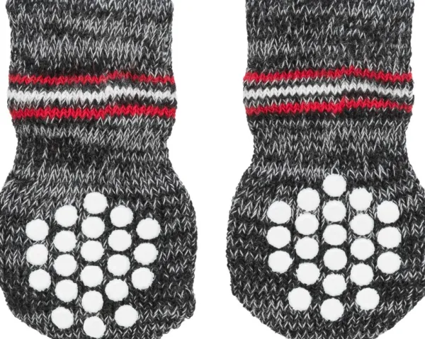 Trixie Haavojen Hoito^-koirantossut liukuesteillä, XS-S, harmaat, 2 kpl