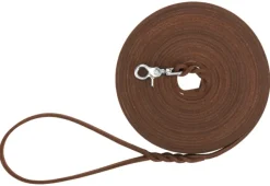 Trixie Jälkiliinat^Rustic Nahkainen Jälkiliina 10 m/8 mm Tummanruskea