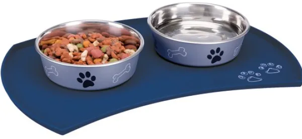 Trixie -silikoninen ruokakuppialusta, sininen| Koiranpentujen Tarvikkeet