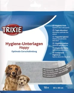 Trixie Koiranpentujen Tarvikkeet^suoja-alusta koiralle, 60 x 60 cm, 10 kpl