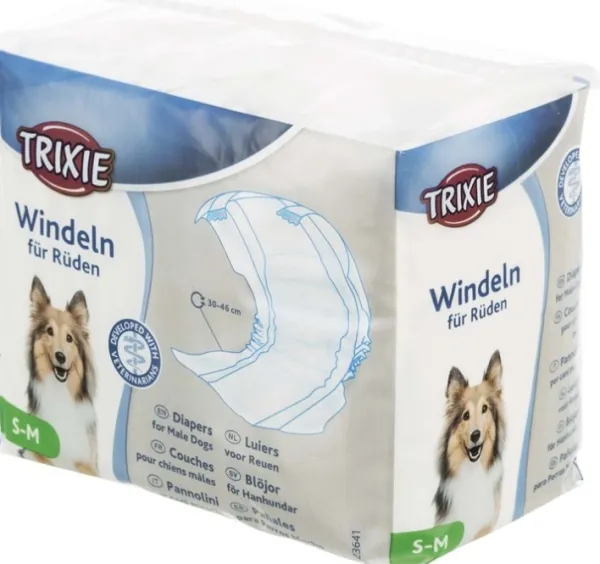 Trixie uroskoirien vaipat, S-M 30-46 cm, 12 kpl| Narttujen Ja Urosten Suojat