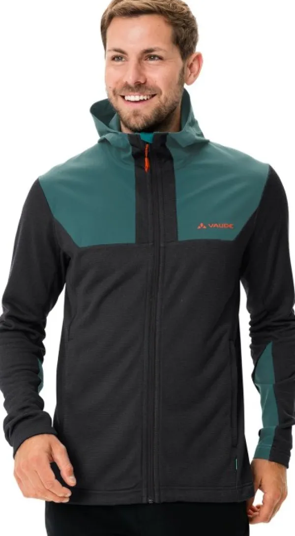 Vaude Hupparit, Fleecet Ja Välipaidat^Monviso Wosodfiber fleecetakki, musta/vihreä