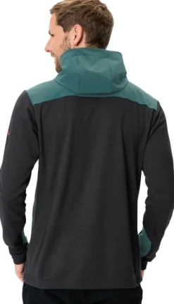 Vaude Hupparit, Fleecet Ja Välipaidat^Monviso Wosodfiber fleecetakki, musta/vihreä