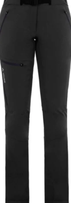 Vaude Retkeilyhousut^Wintry Pants IV softshellhousut, musta